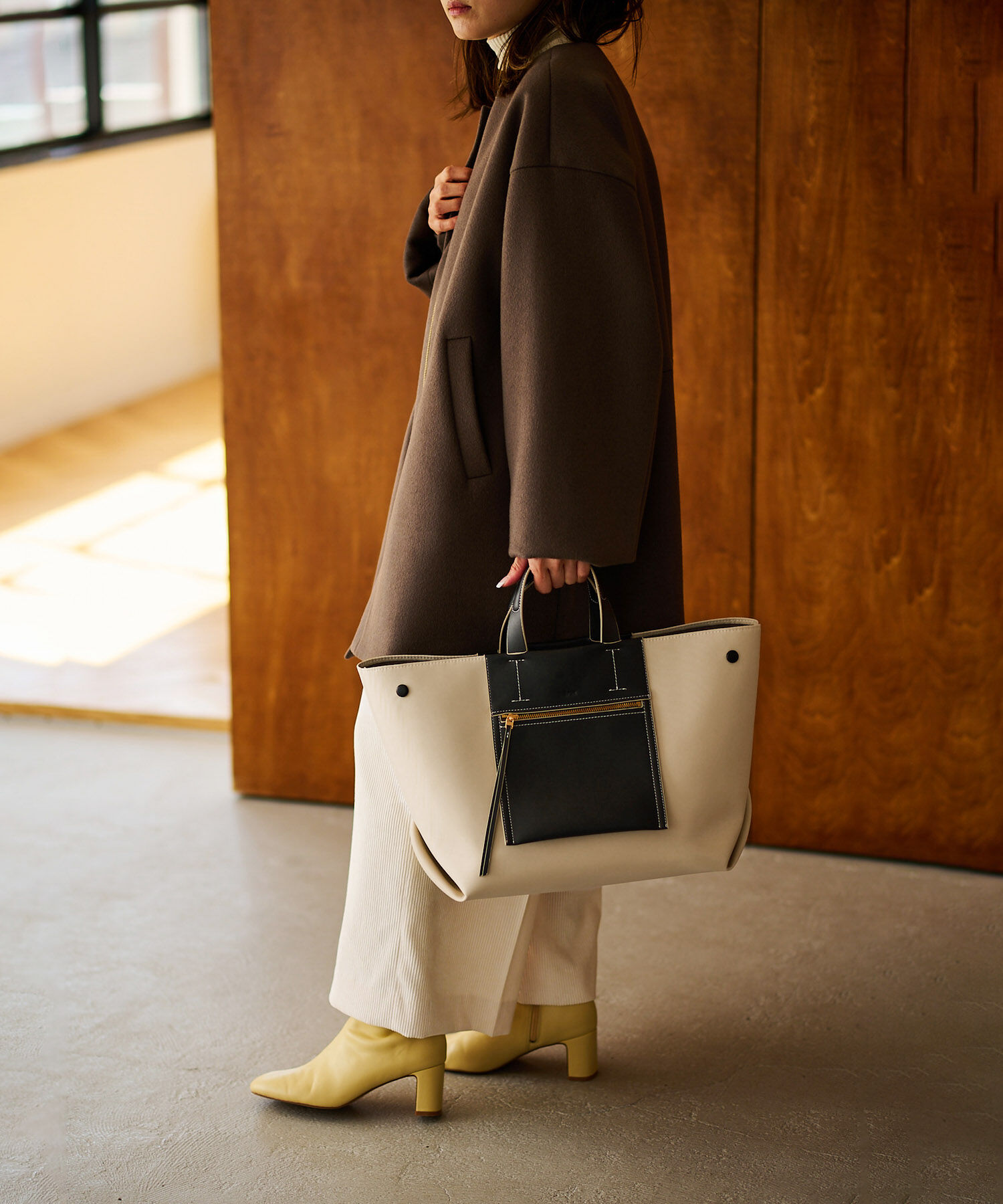 ROPE「【E&rsquo;POR】【A4対応】【撥水/雨の日】D BAG Large」|ハンドバッグ|