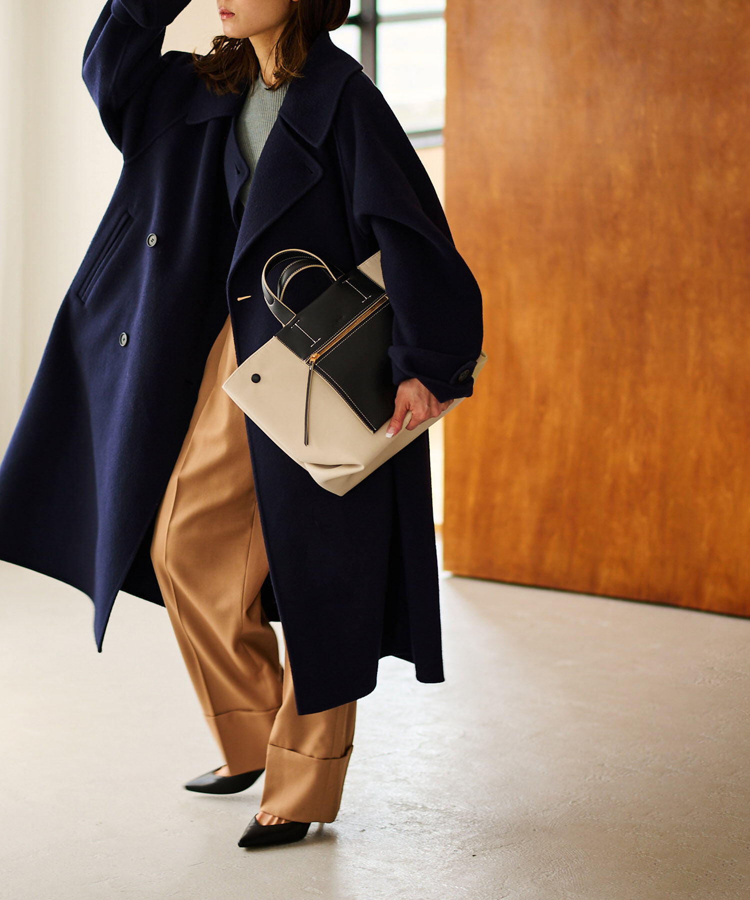 ROPE「【E&rsquo;POR】【A4対応】【撥水/雨の日】D BAG Large」|ハンドバッグ|