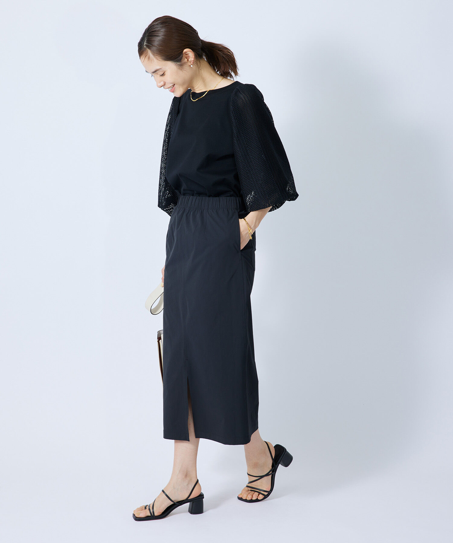 ROPE「完全別注【Mizuno】撥水ドロストタイトスカート for ROPE'」|スカート|