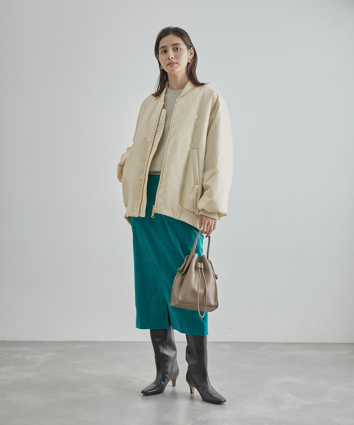 ROPE「【エディター三尋木奈保さんコラボ】フォルムブルゾンMA-1」|その他|