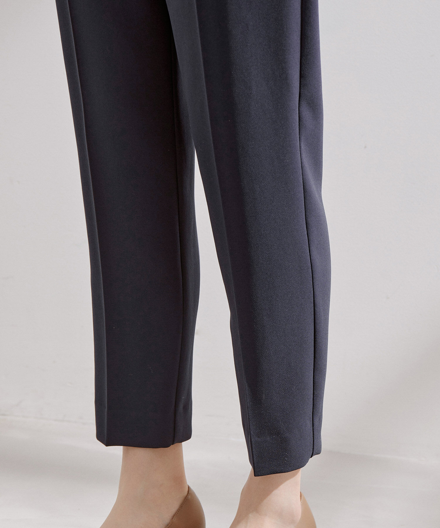 ROPE「【洗える】アセテートダブルクロス サイドアジャストテーパードパンツ/セレモニー・セットアップ対応」|その他|