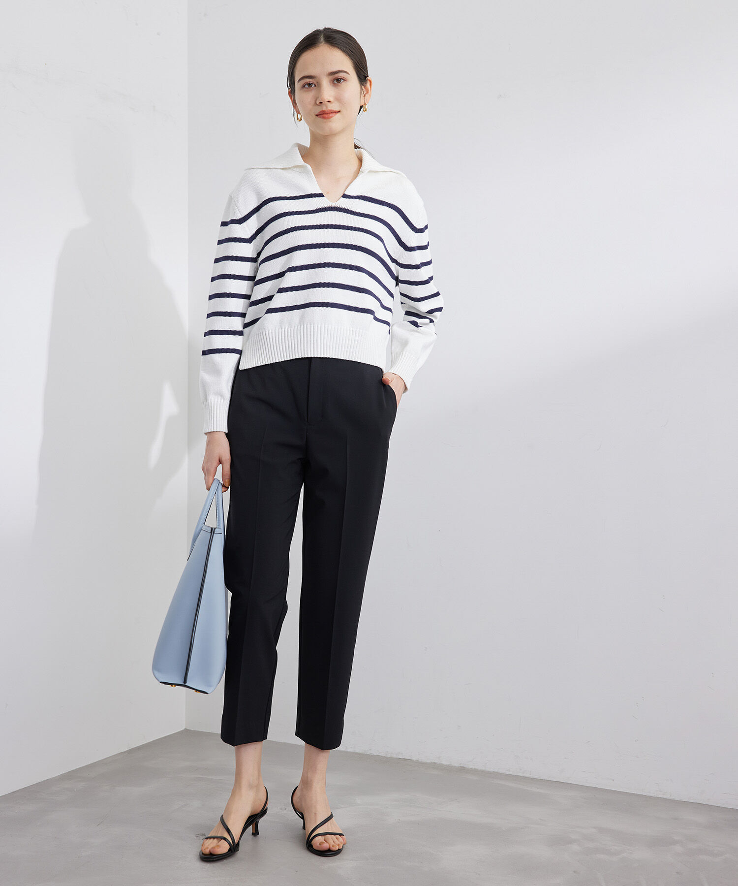 ROPE「ストレッチサイドアジャスターテーパードパンツ/セットアップ対応」|その他|