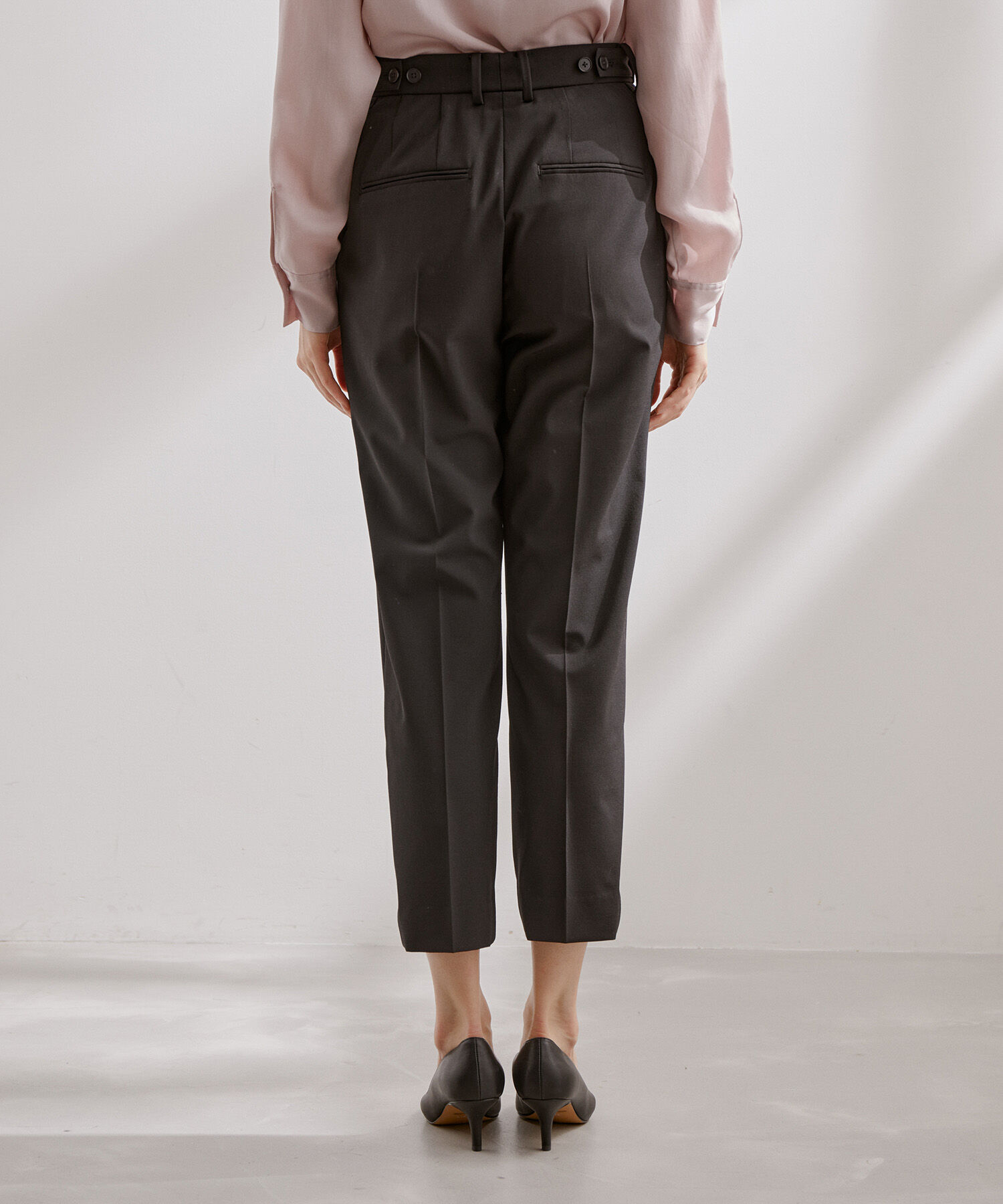 ROPE「ストレッチサイドアジャスターテーパードパンツ/セットアップ対応」|その他|