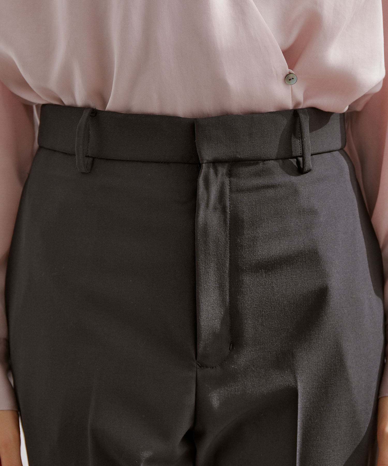 ROPE「ストレッチサイドアジャスターテーパードパンツ/セットアップ対応」|その他|