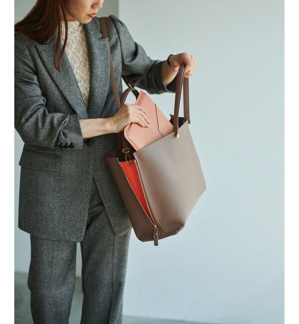 ROPE「【E'POR】【A4対応】【新色追加】 Y BAG Wide」|トートバッグ|ブラウン(20)