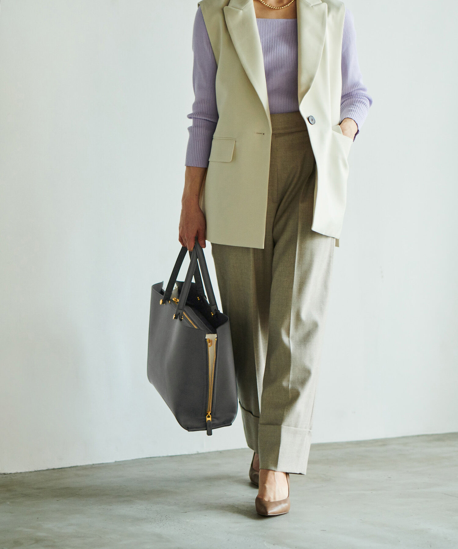 ROPE「【E'POR】【A4対応】【新色追加】 Y BAG Wide」|トートバッグ|