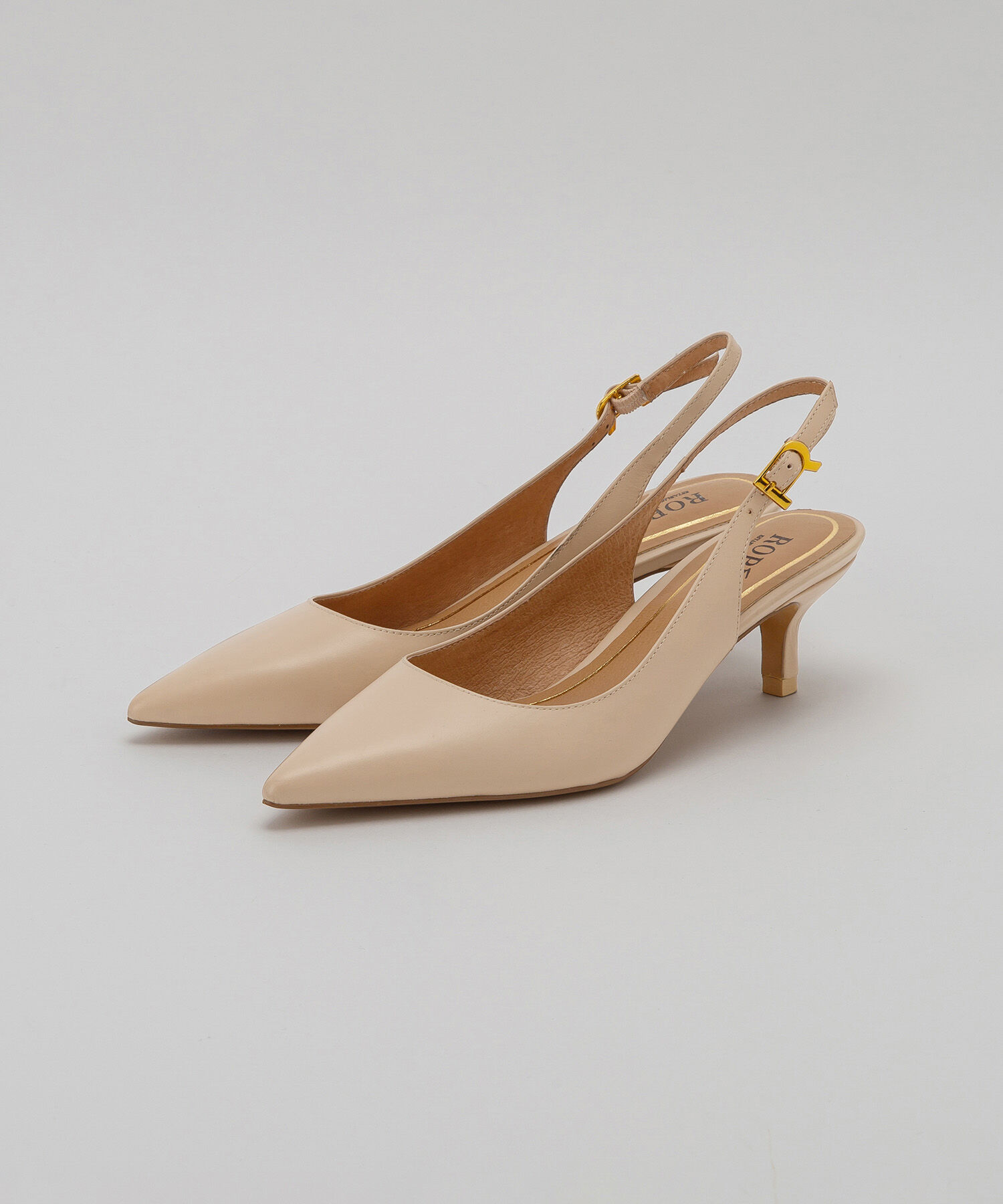 ROPE「リアルレザーバックスリングパンプス」|パンプス|