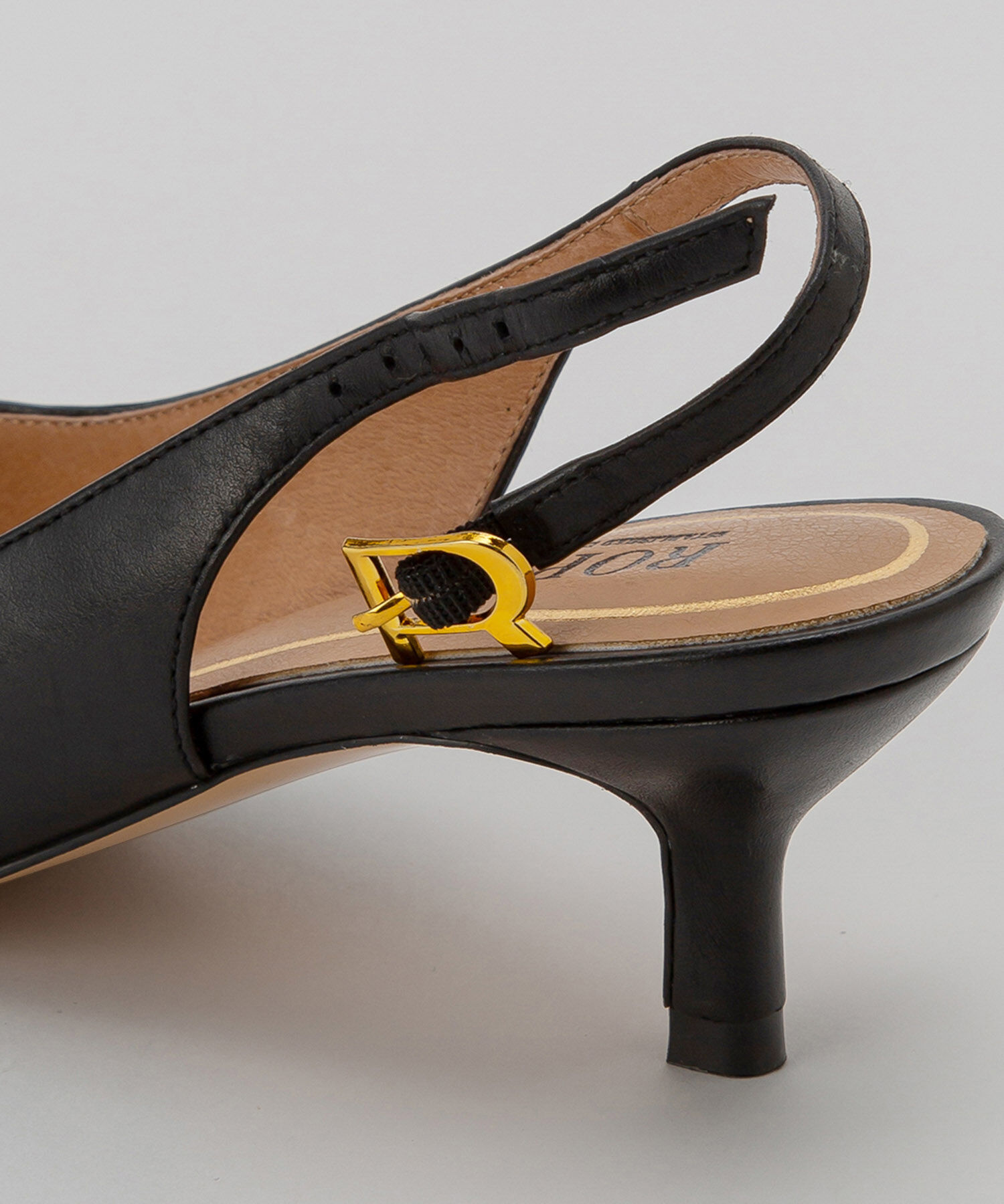 ROPE「リアルレザーバックスリングパンプス」|パンプス|