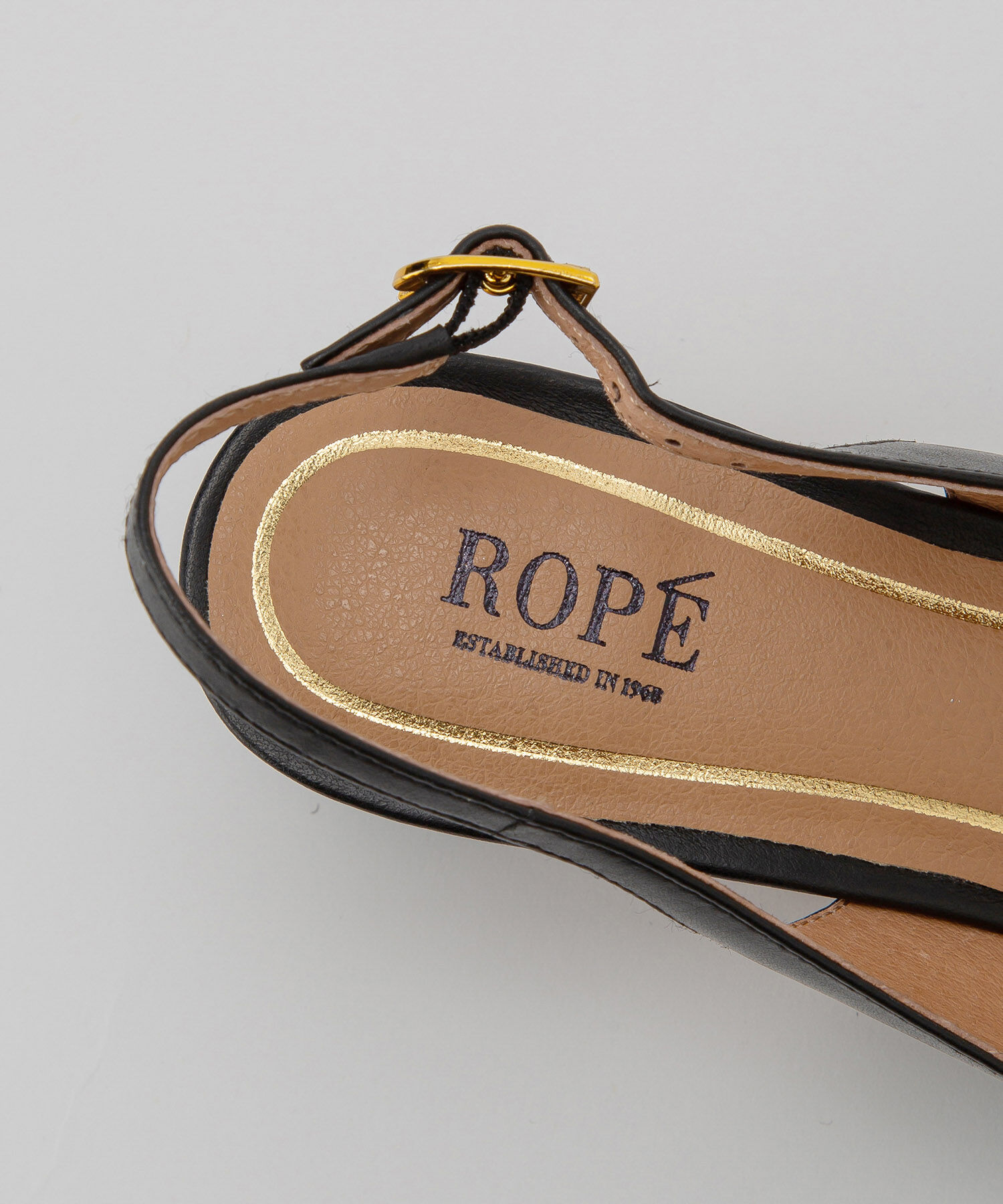 ROPE「リアルレザーバックスリングパンプス」|パンプス|