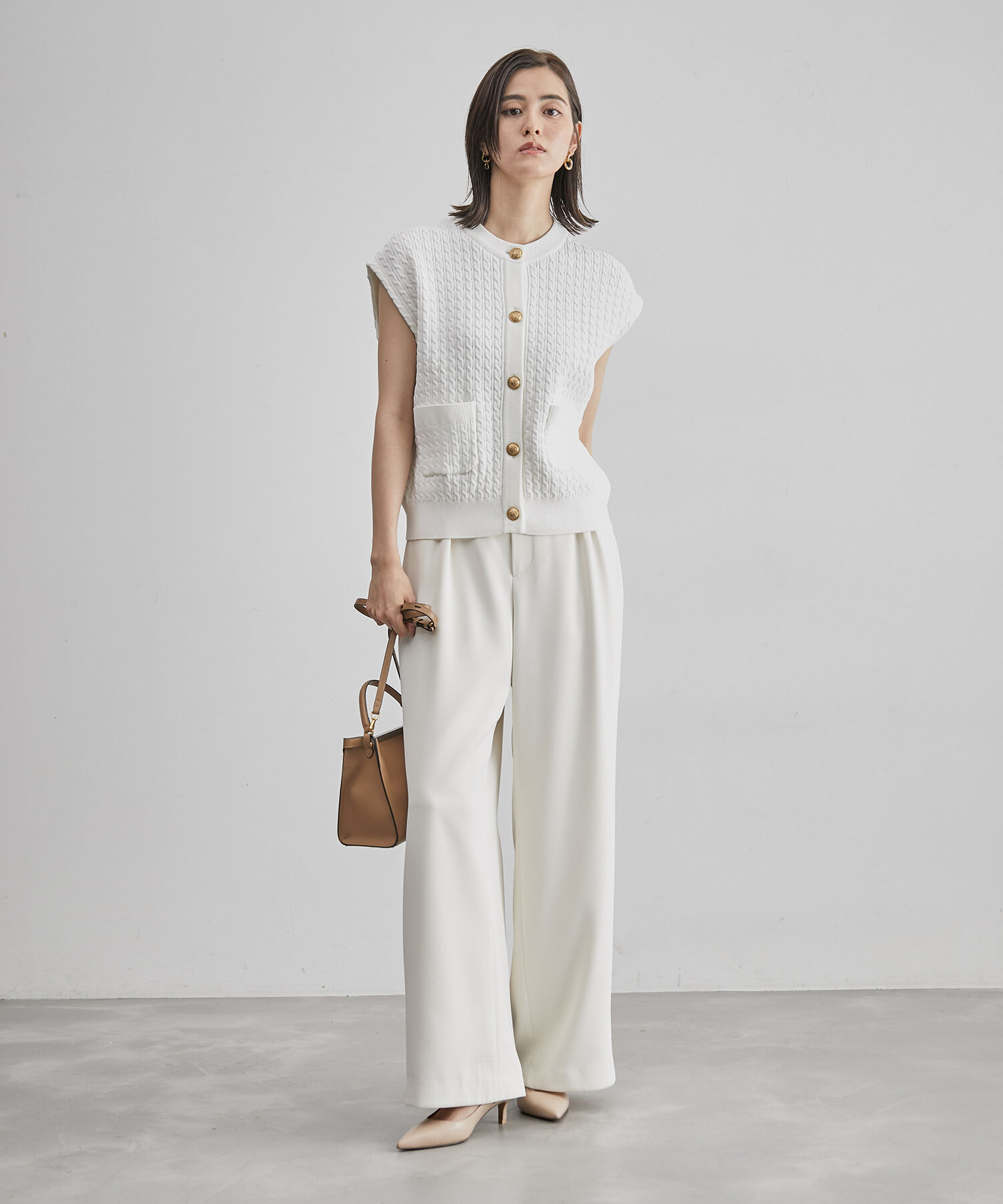 ROPE「リアルレザーバックスリングパンプス」|パンプス|