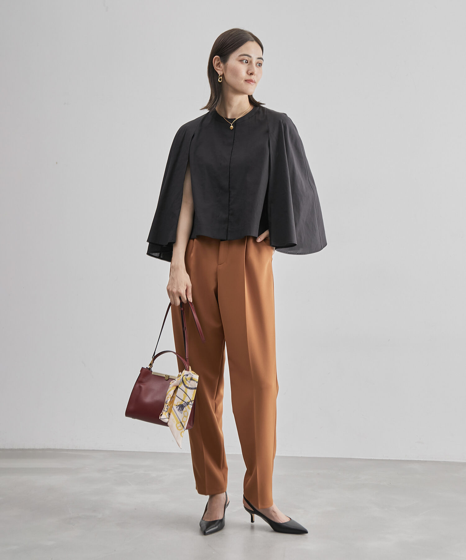 ROPE「リアルレザーバックスリングパンプス」|パンプス|