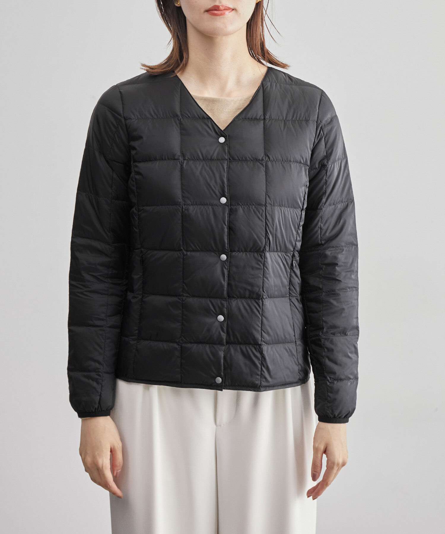 ROPE「【高評価】【TAION】別注Ｖネックショートダウンブルゾン」|ダウン|