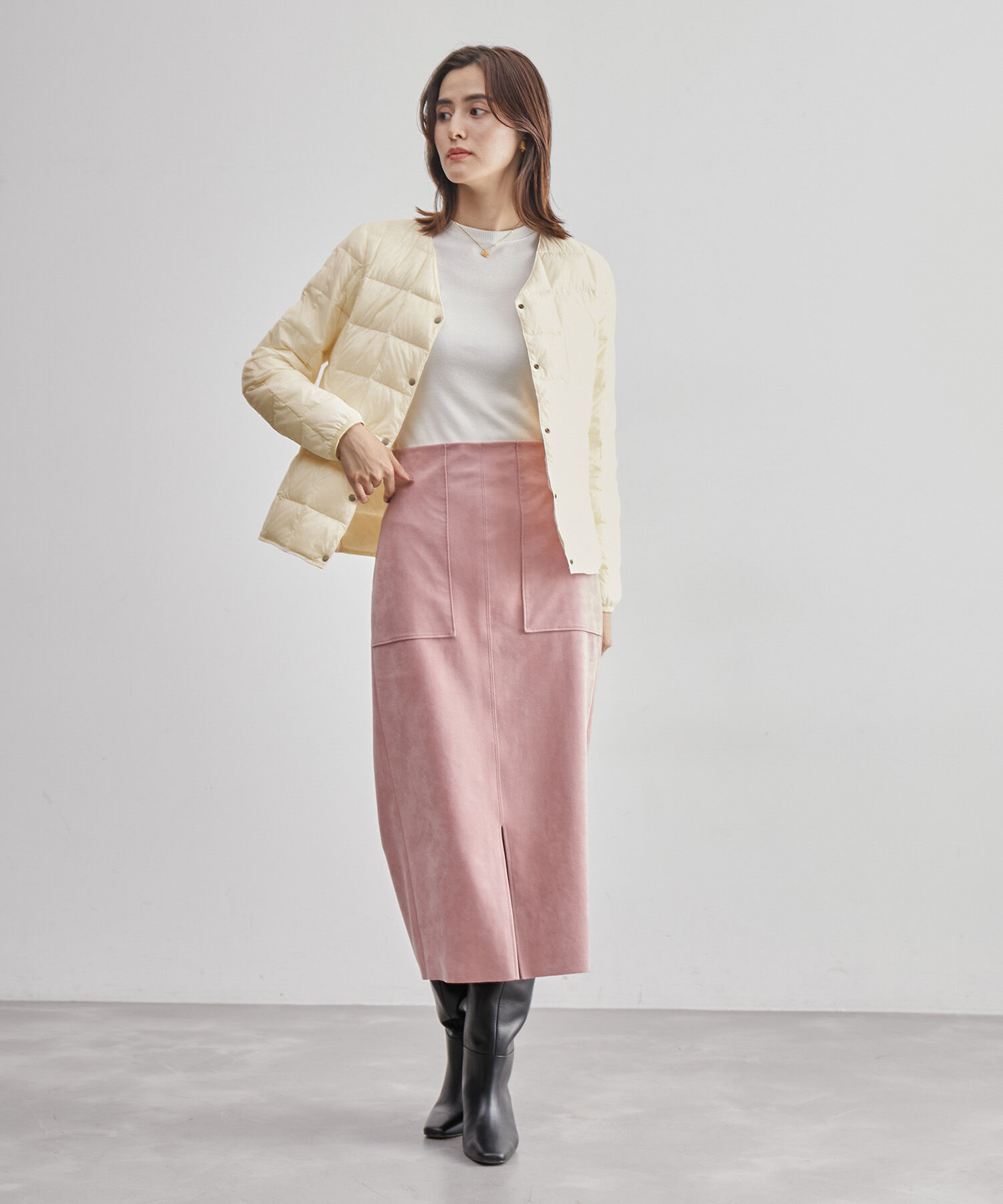 ROPE「【高評価】【TAION】別注Ｖネックショートダウンブルゾン」|ダウン|