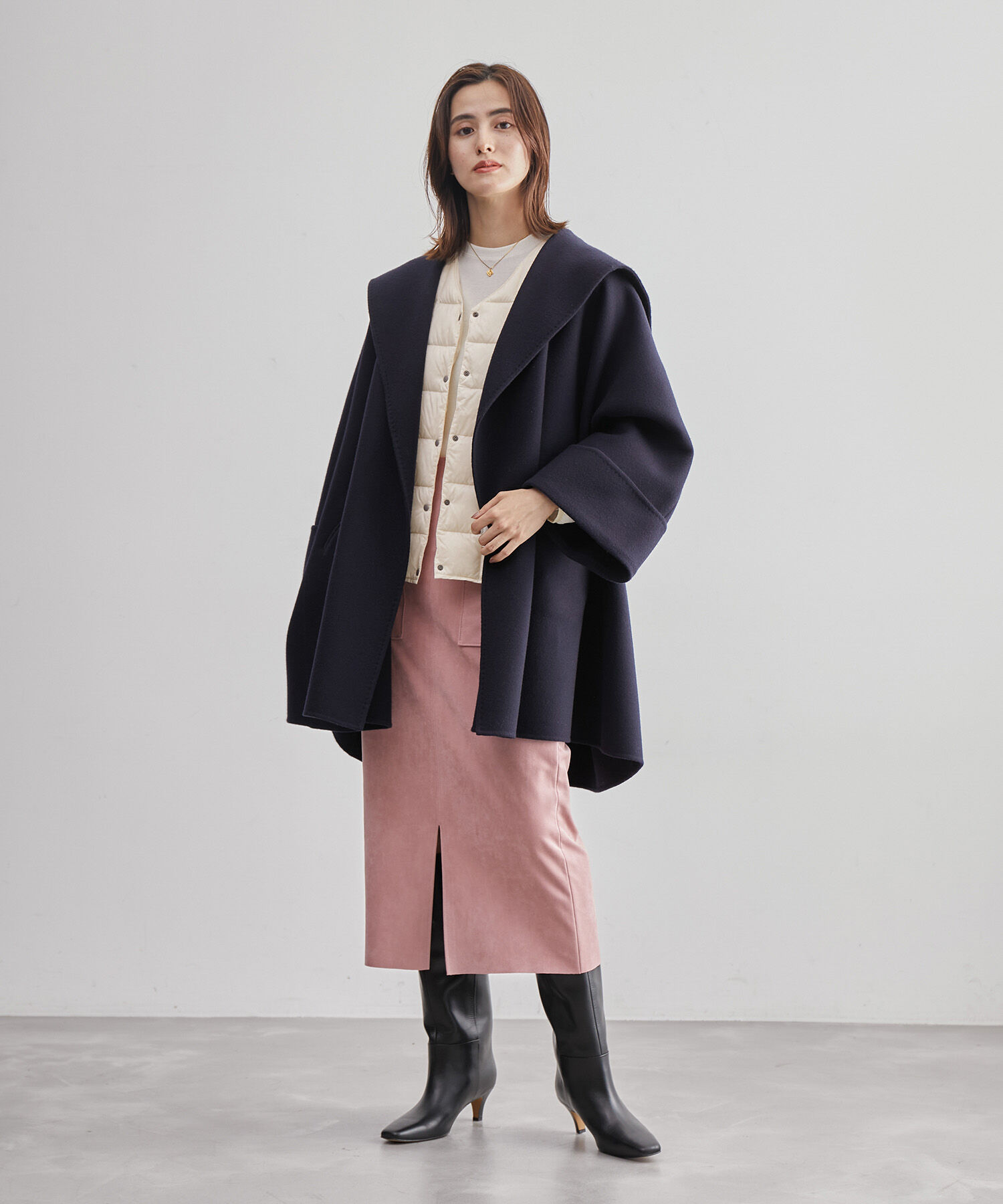 ROPE「【高評価】【TAION】別注Ｖネックショートダウンブルゾン」|ダウン|