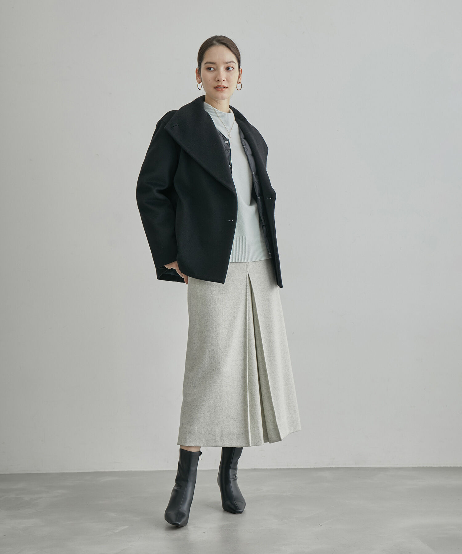 ROPE「【高評価】【TAION】別注Ｖネックショートダウンブルゾン」|ダウン|