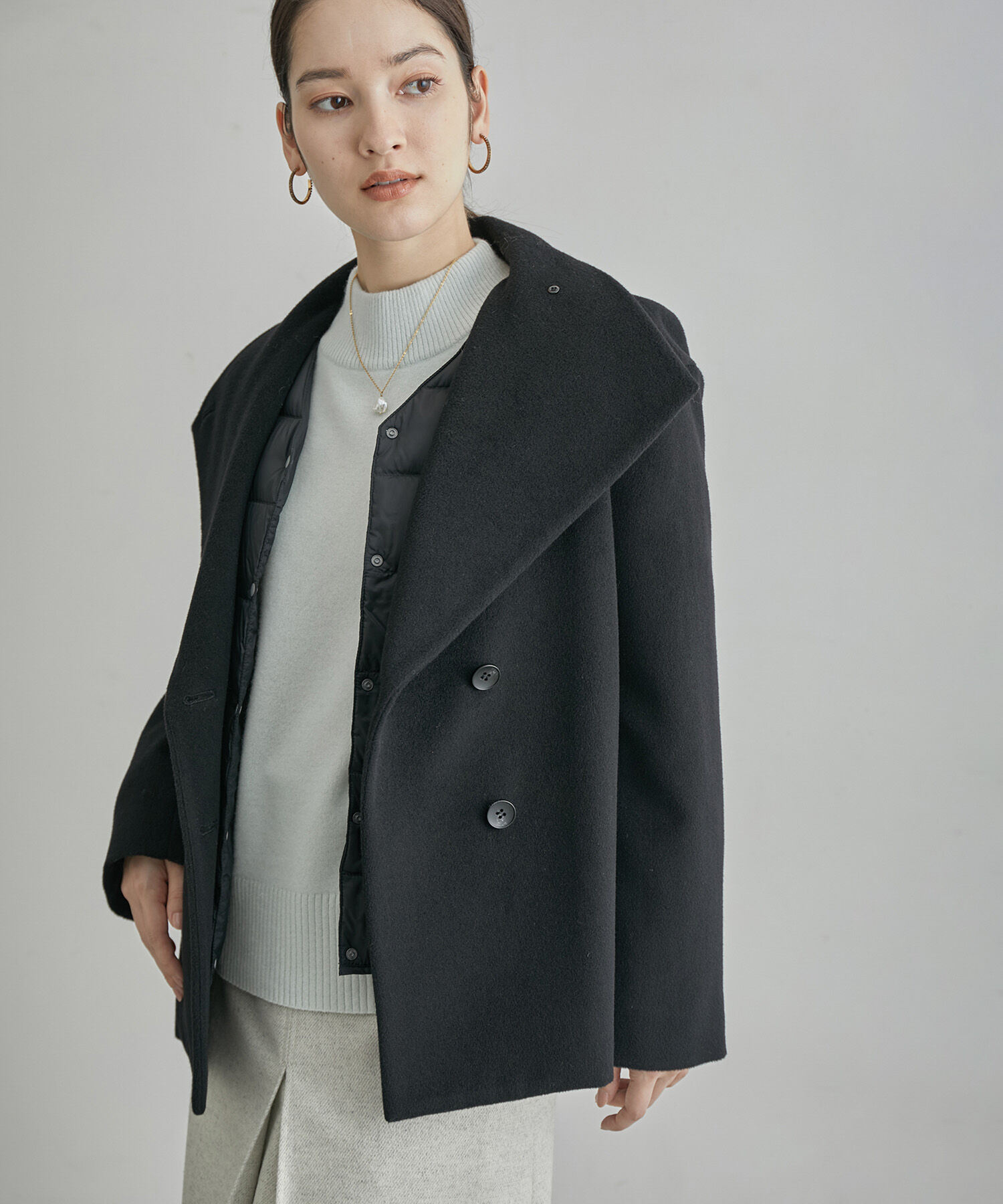 ROPE「【高評価】【TAION】別注Ｖネックショートダウンブルゾン」|ダウン|