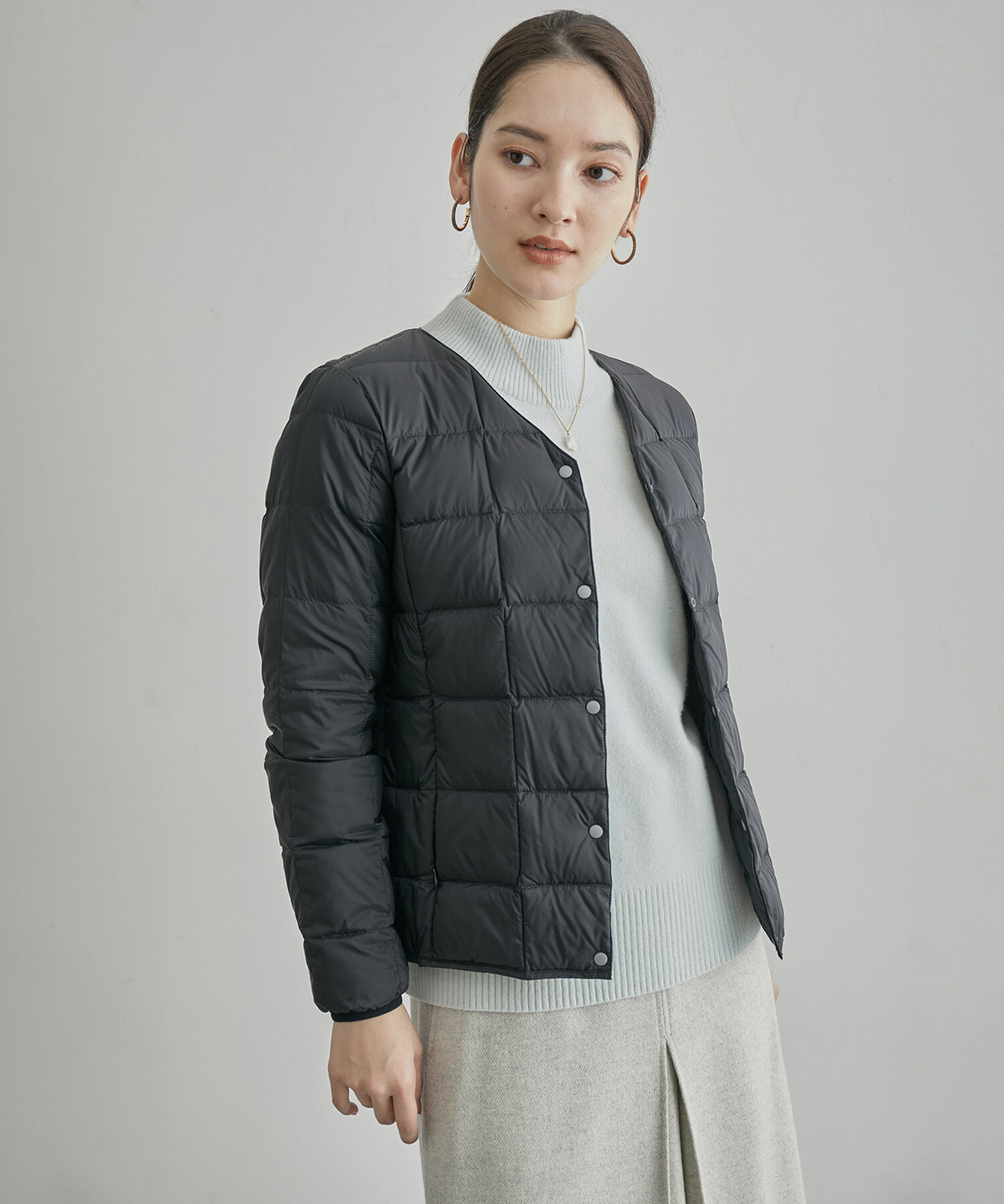 ROPE「【高評価】【TAION】別注Ｖネックショートダウンブルゾン」|ダウン|