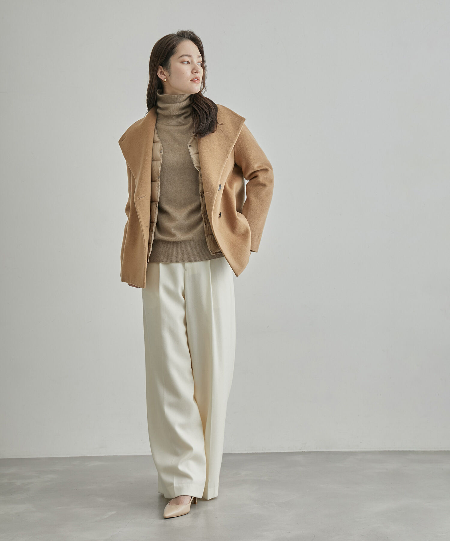 ROPE「【高評価】【TAION】別注Ｖネックショートダウンブルゾン」|ダウン|