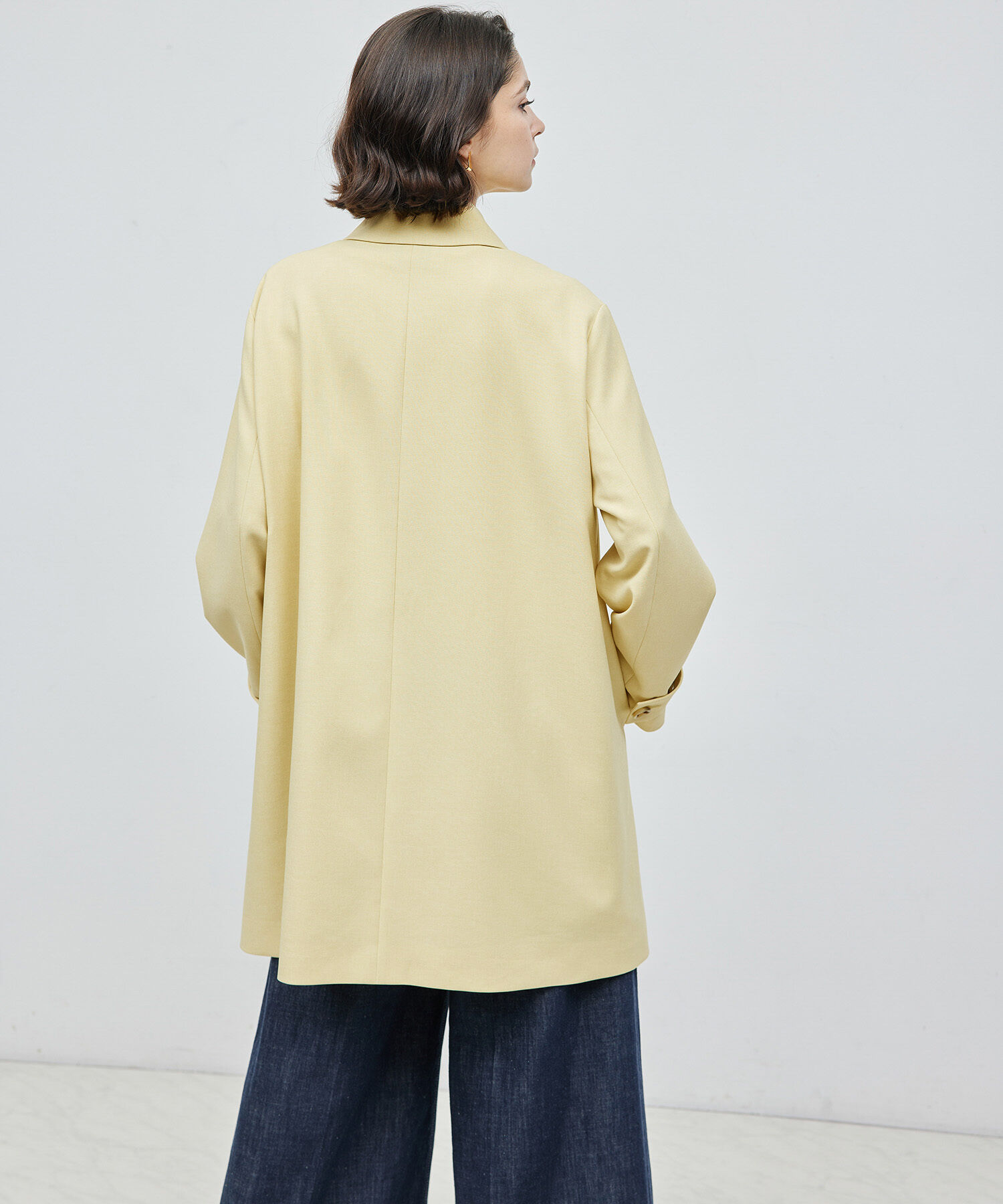 ROPE「ミドル丈ステンカラーコート《軽量・しわになりにくい・ストレッチ素材》」|ステンカラーコート|