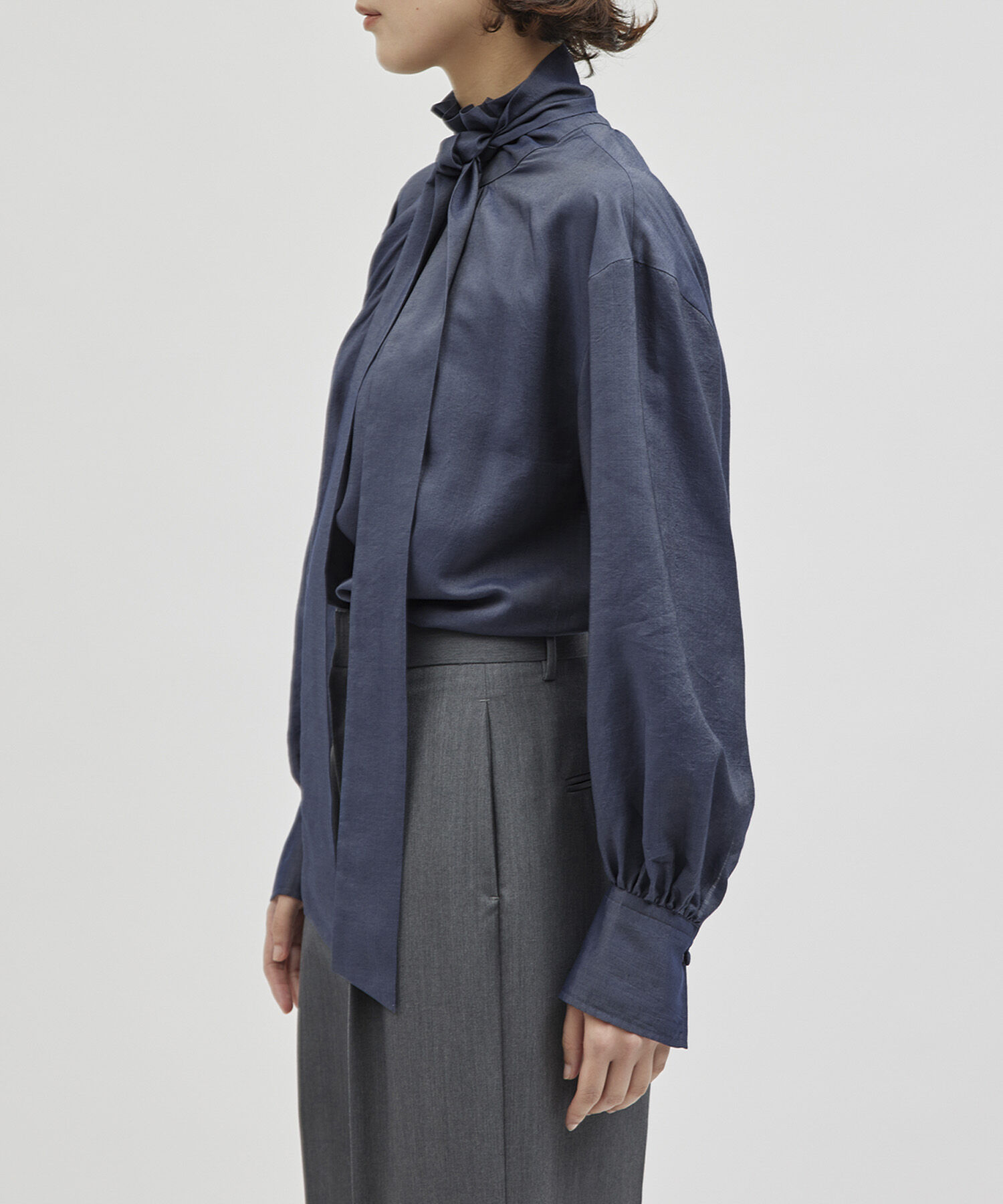 ROPE「【NALYA】シルク混ハイネック/ボウタイブラウス（2way）」|シャツ・ブラウス|