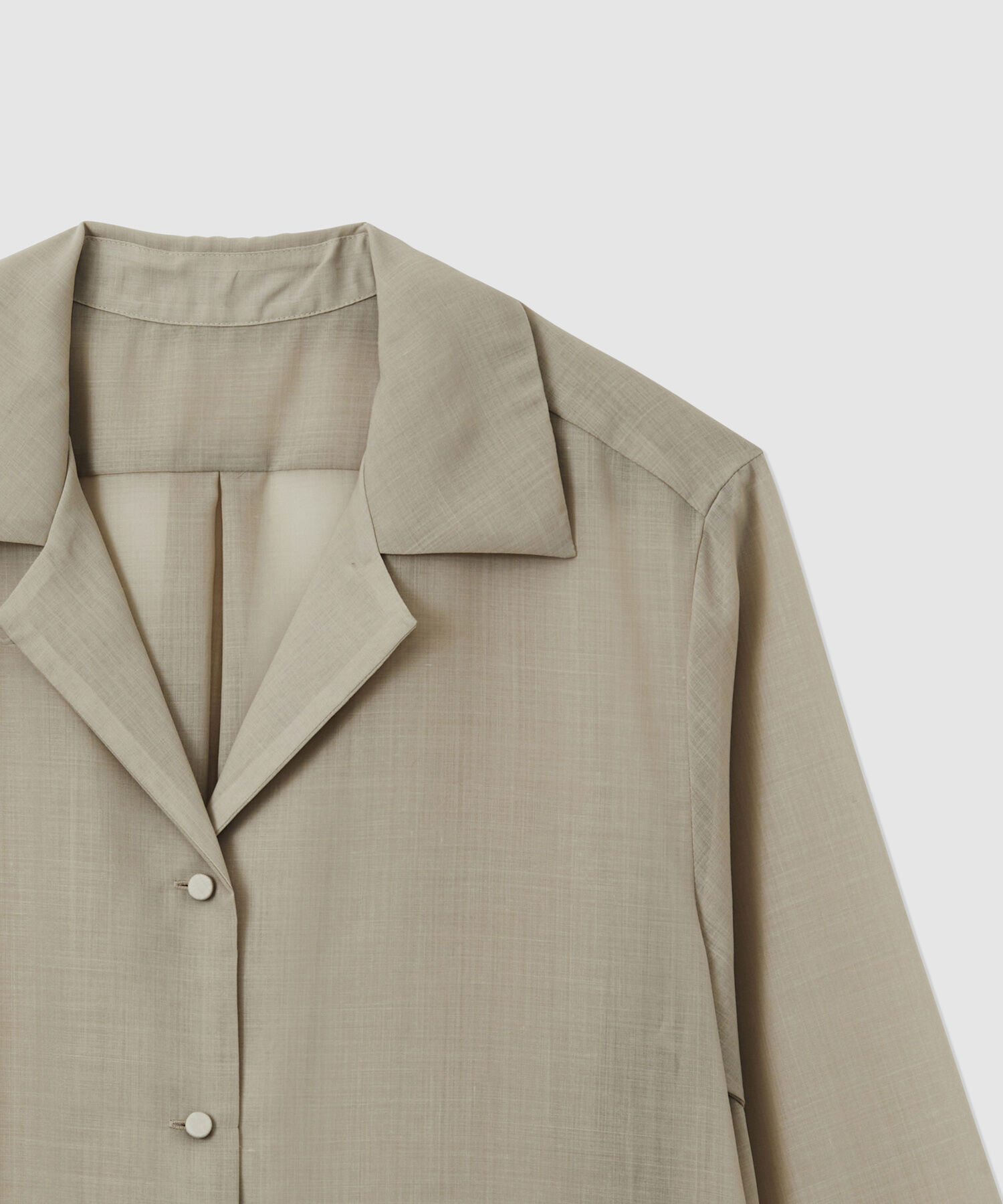 ROPE「マナードボイルシアー開襟シャツ/セットアップ対応」|シャツ・ブラウス|