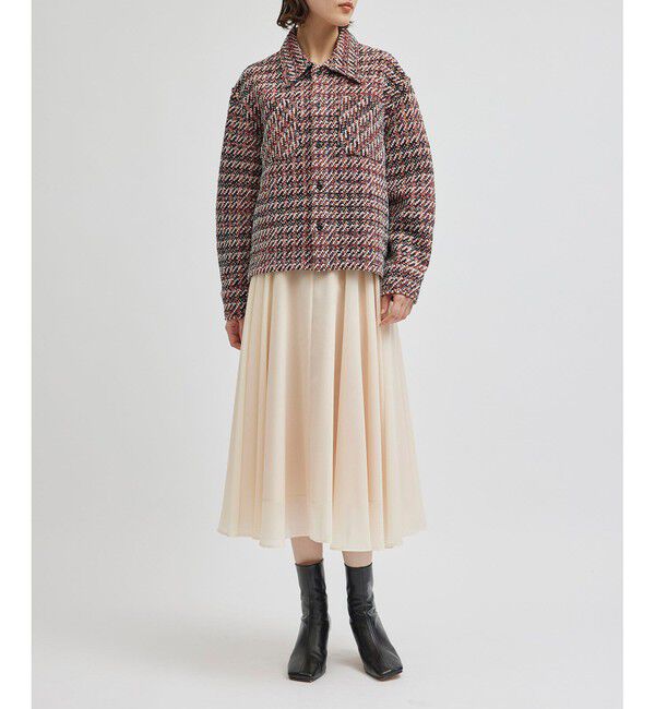 ROPE「【COOHEM】VELVET CHECK TWEED JACKET (コーヘン/ツイードジャケット)」|ブルゾン・スタジャン|