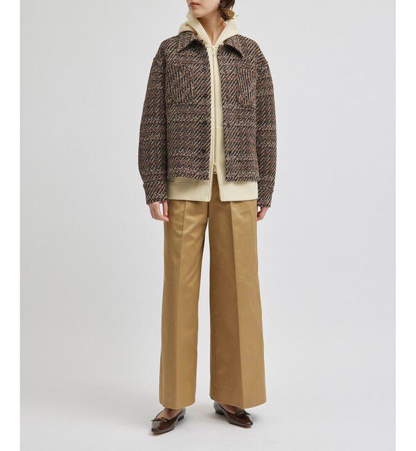 ROPE「【COOHEM】VELVET CHECK TWEED JACKET (コーヘン/ツイードジャケット)」|ブルゾン・スタジャン|