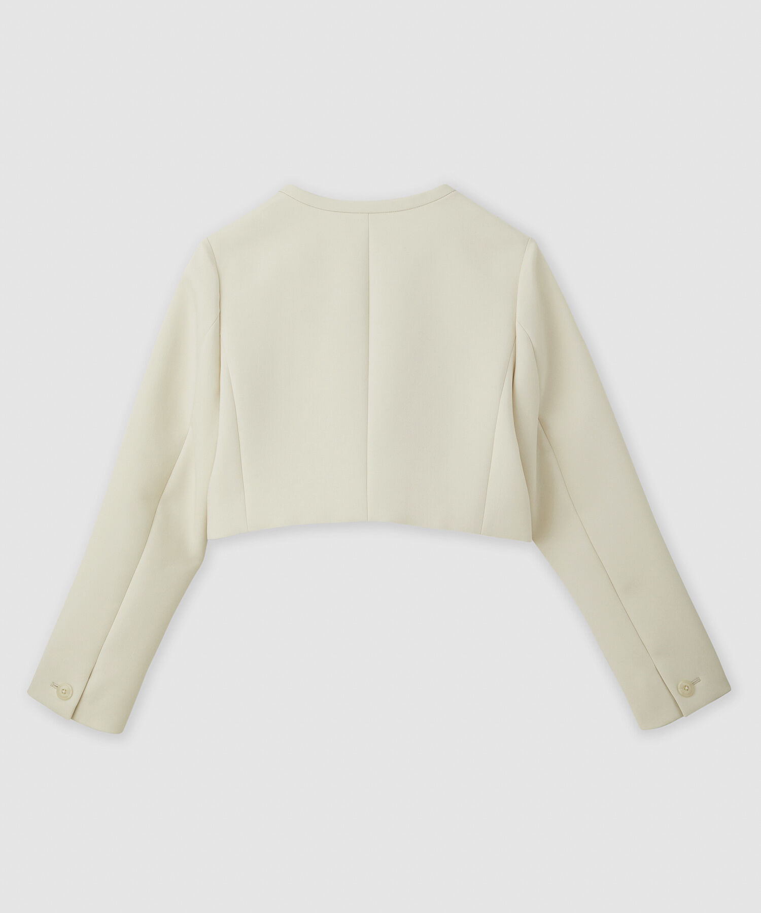 ROPE「トリプルクロスノーカラーショートジャケット/セットアップ対応」|ノーカラージャケット|