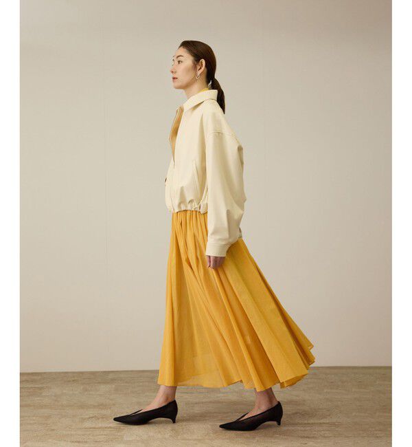 ROPE「コットンオーガンジーシアーボリュームスカート/イージーケア」|スカート|