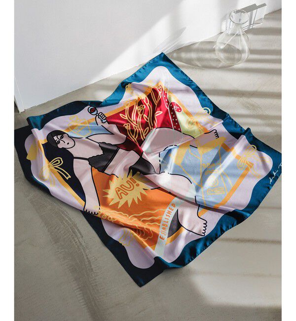 ROPE「【4 ARTIST for ROPE'】コラボ シルクスカーフ/Lサイズ」|バンダナ・スカーフ|