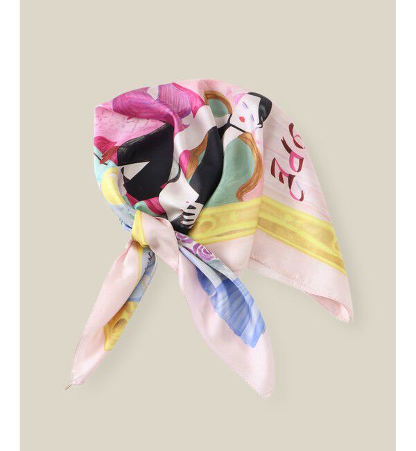 ROPE「【4 ARTIST for ROPE'】コラボ シルクスカーフ/Lサイズ」|バンダナ・スカーフ|