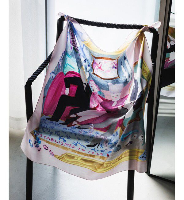 ROPE「【4 ARTIST for ROPE'】コラボ シルクスカーフ/Lサイズ」|バンダナ・スカーフ|