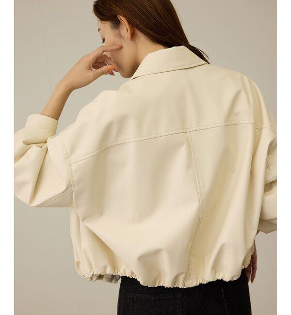 ROPE「シンセティックレザーブルゾン」|ブルゾン・スタジャン|