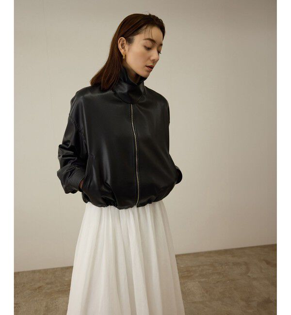 ROPE「シンセティックレザーブルゾン」|ブルゾン・スタジャン|