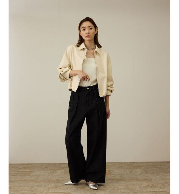 ROPE「シンセティックレザーブルゾン」|ブルゾン・スタジャン|