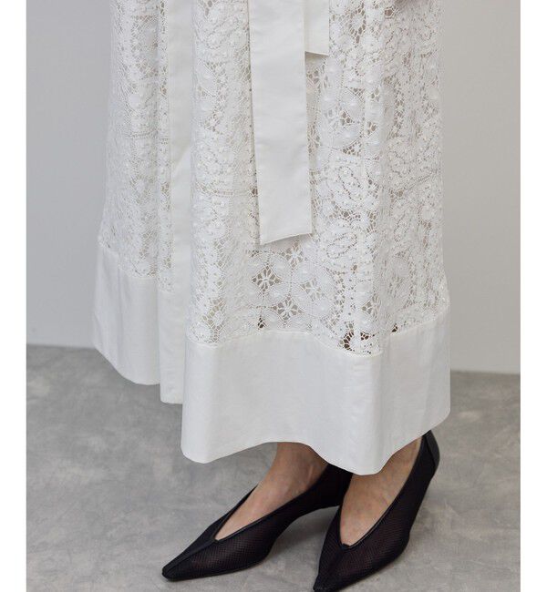 ROPE「コットンレースシャツワンピース」|ワンピース|