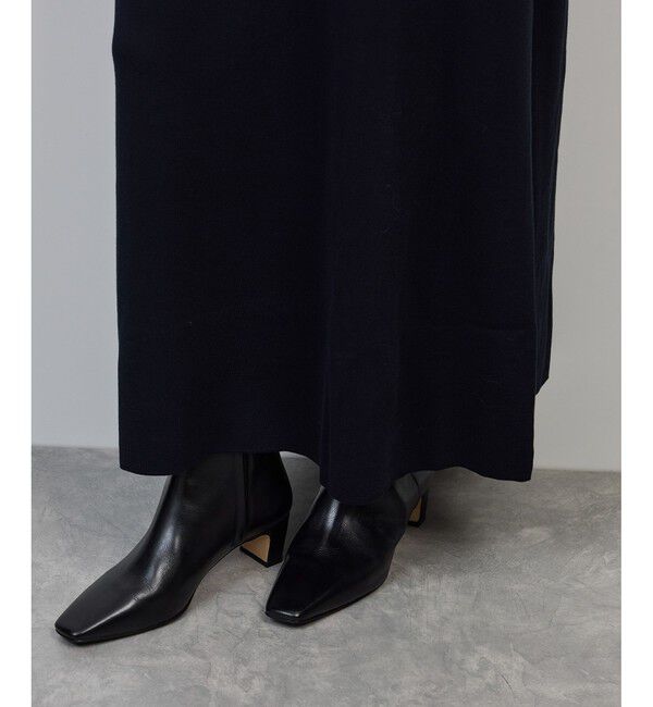 ROPE「シルクコットン総針Aラインワンピース/イージーケア」|ワンピース|