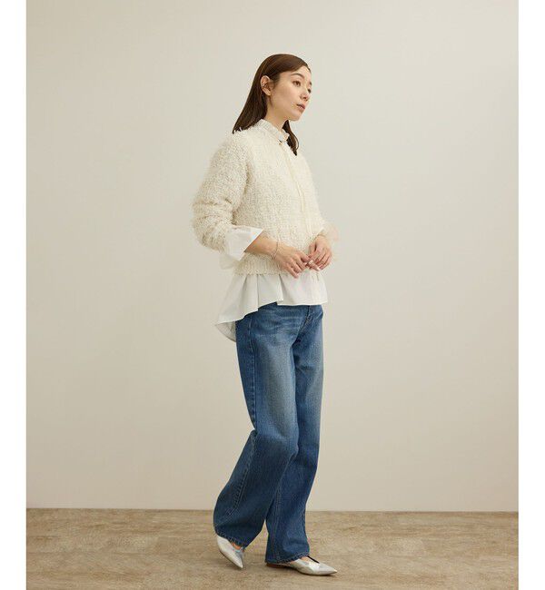 ROPE「【洗える】チュールハナモールツイードニット」|ニット・セーター|