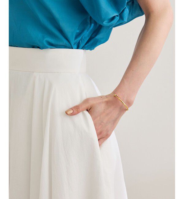 ROPE「【洗える】ナイロンコットンタフタサーキュラースカート」|スカート|