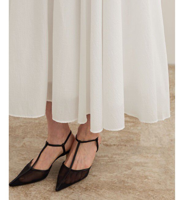 ROPE「【洗える】ナイロンコットンタフタサーキュラースカート」|スカート|