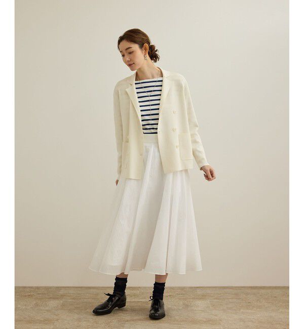 ROPE「【洗える】ナイロンコットンタフタサーキュラースカート」|スカート|