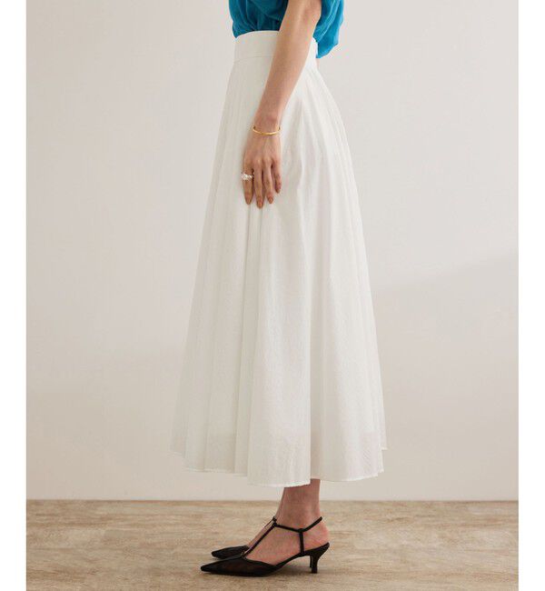 ROPE「【洗える】ナイロンコットンタフタサーキュラースカート」|スカート|