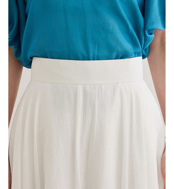 ROPE「【洗える】ナイロンコットンタフタサーキュラースカート」|スカート|