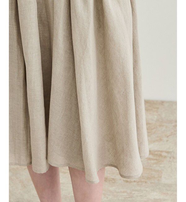 ROPE「【洗える】ヨーロピアンリネンフレアスカート/一部セットアップ対応」|スカート|