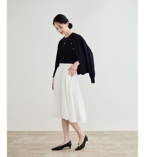 ROPE「【洗える】ヨーロピアンリネンフレアスカート/一部セットアップ対応」|スカート|