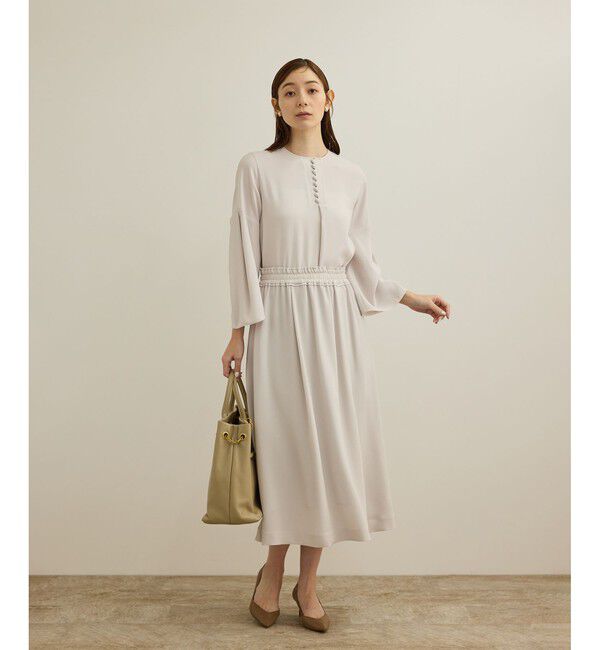 ROPE「 【洗える】タックフレアースカート/セットアップ対応」|スカート|