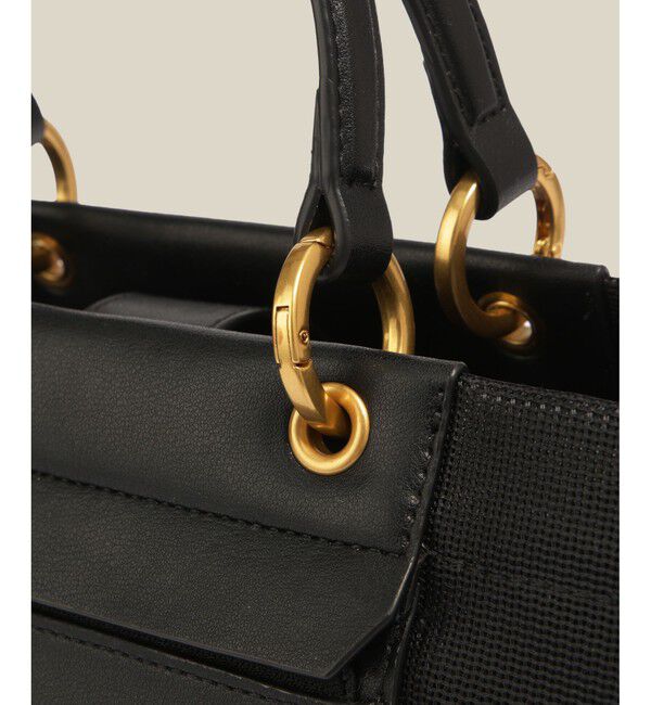 ROPE「チュールメッシュ2WAYミニバッグ」|ハンドバッグ|