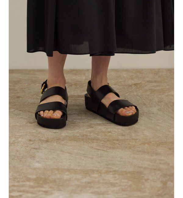 ROPE「スプリットレザーフットベッドサンダル」|サンダル|