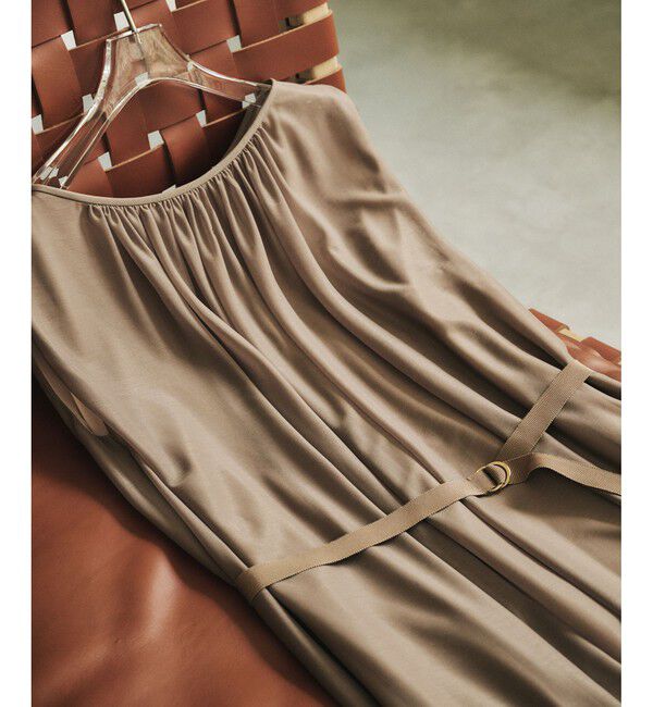 ROPE「ブライトネスヤーンギャザーワンピース/洗える」|ワンピース|