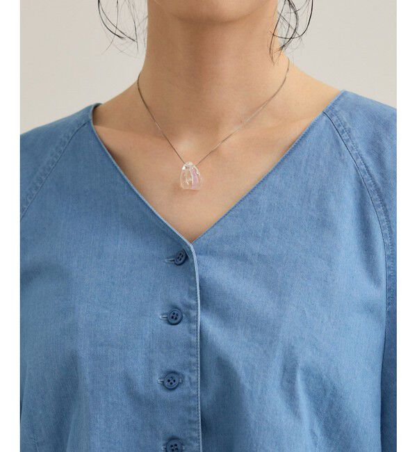 ROPE「カーディ半袖ブラウス/洗える」|シャツ・ブラウス|